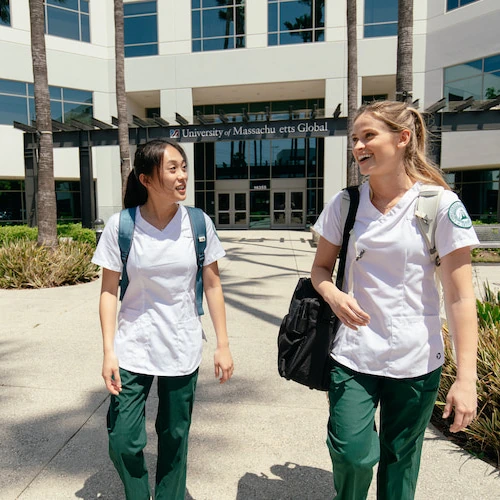 students walking at the Spectrum Campus