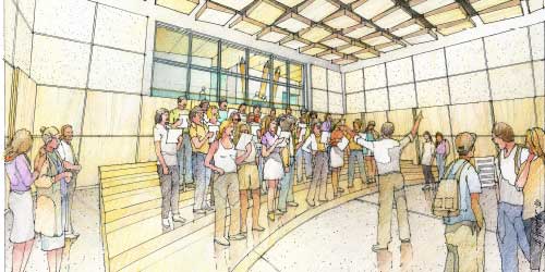 Music, Worship, & Theology Building Rendering