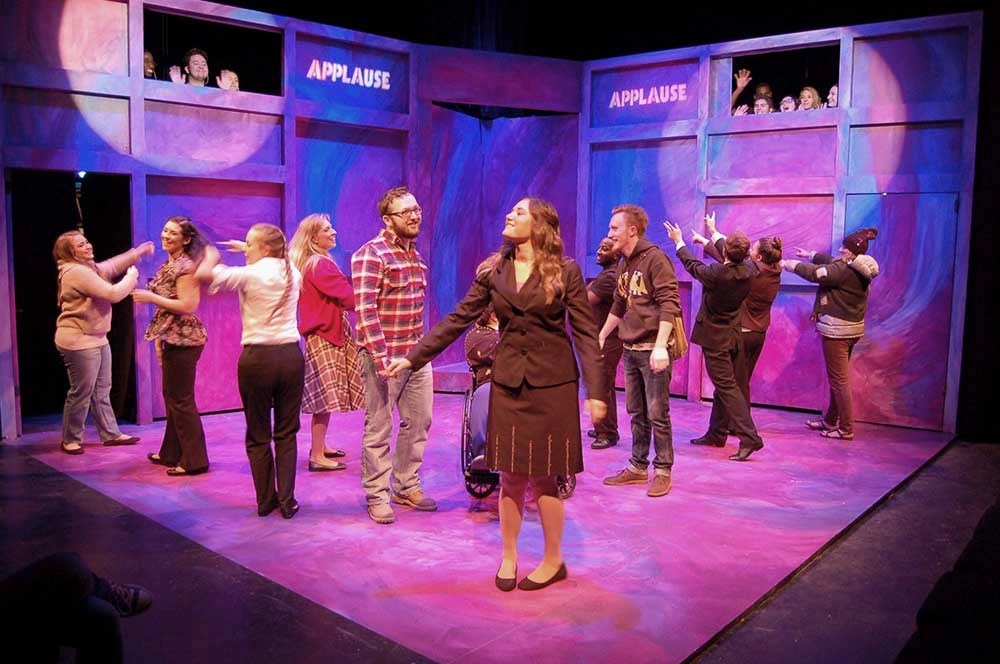 A group of people on a stage