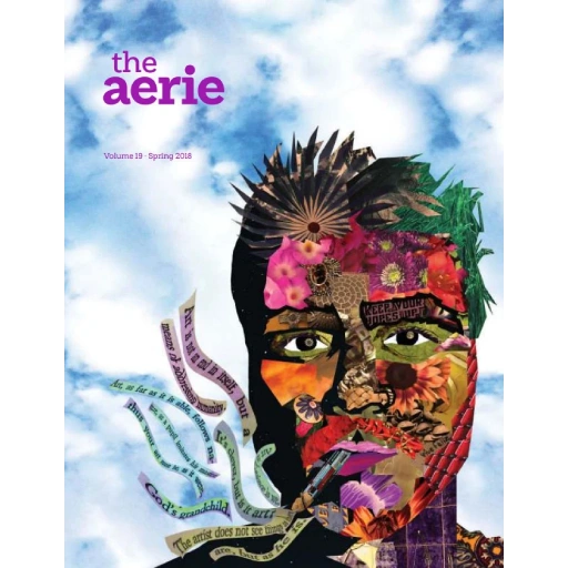 A magazine cover with a man's face