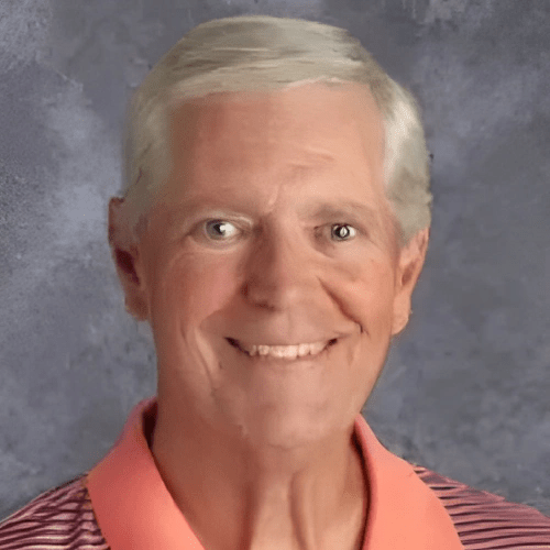 A man with white hair