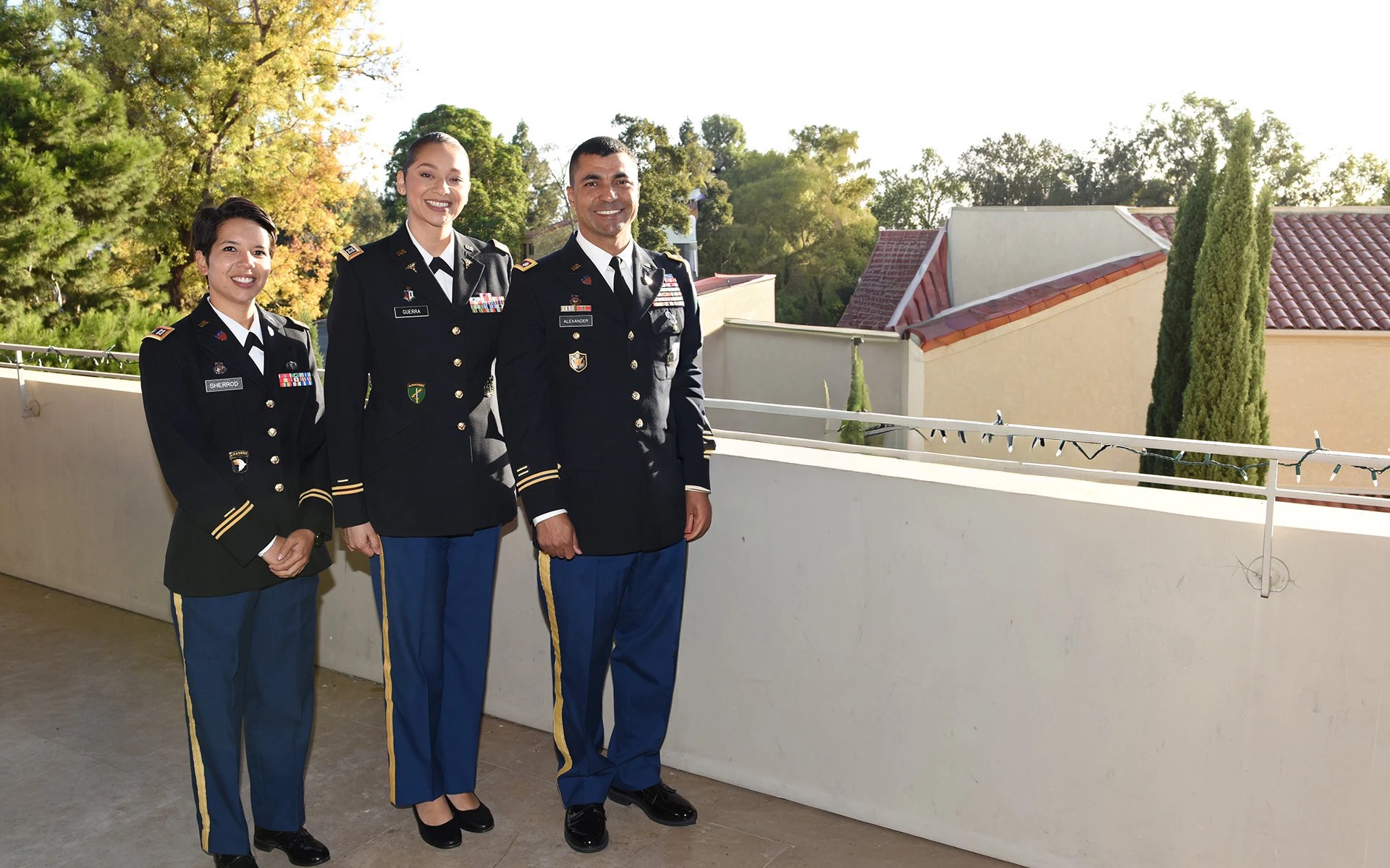 A group of people in military uniforms