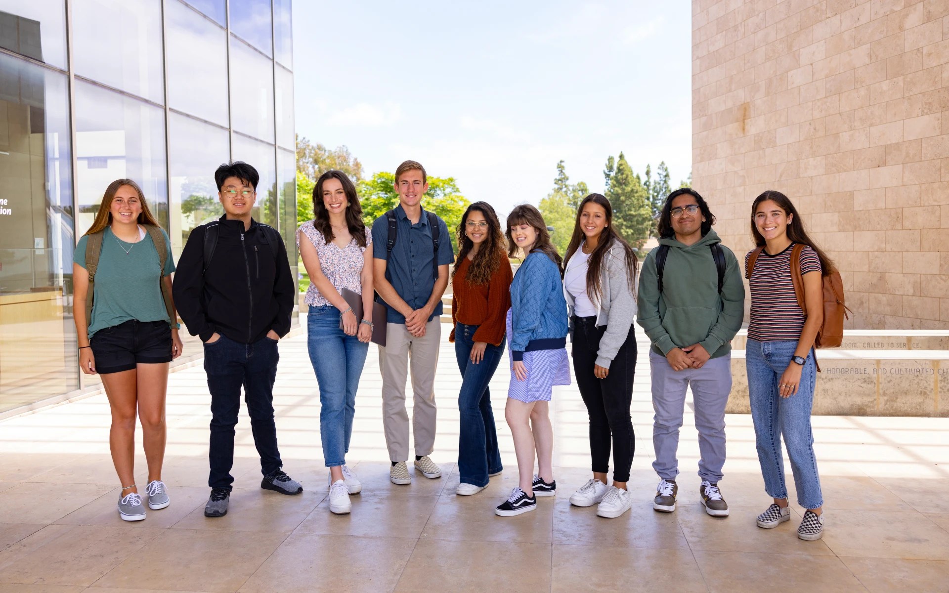 A group of people posing for a photo