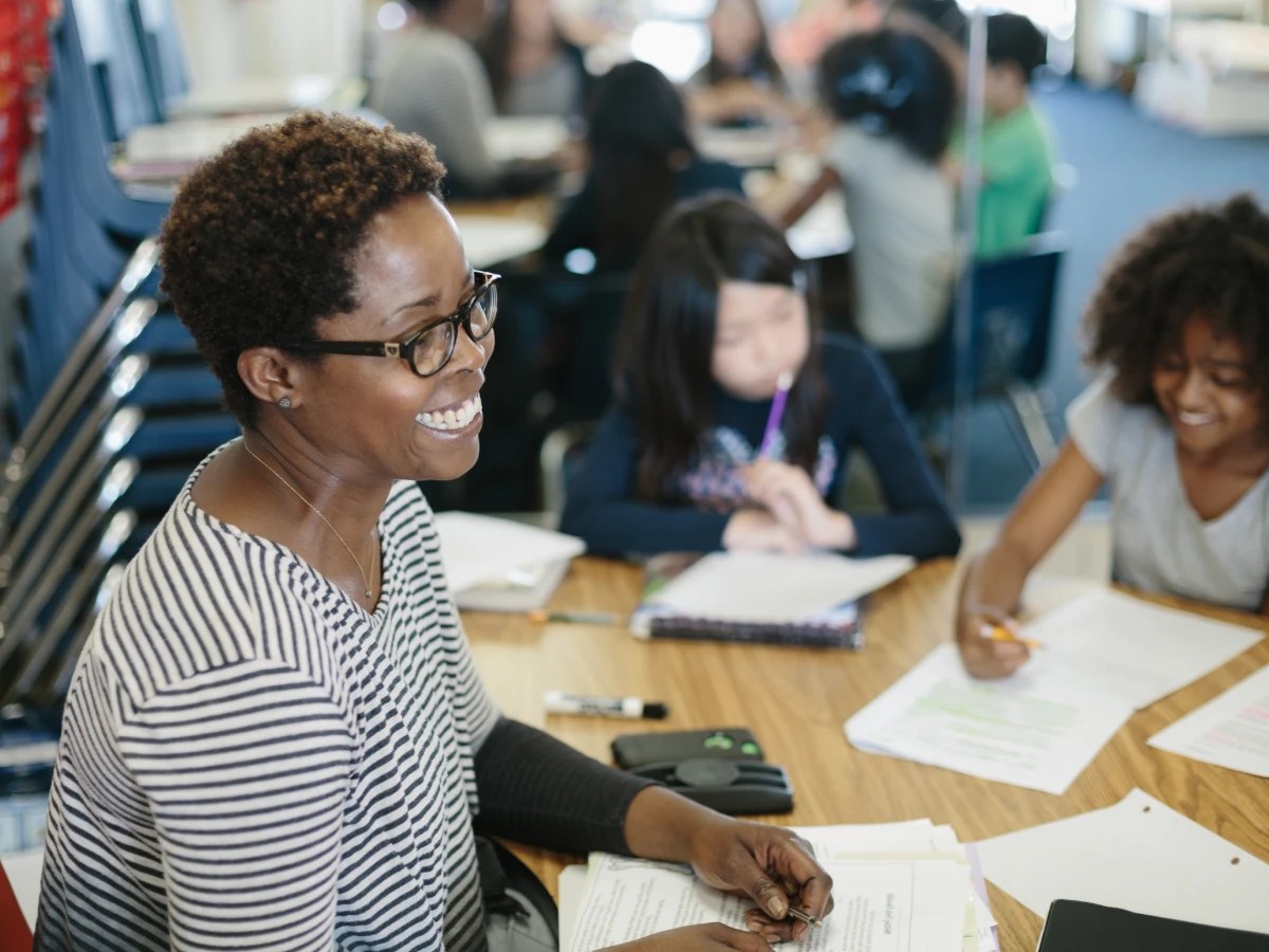 Nnenna teaching students
