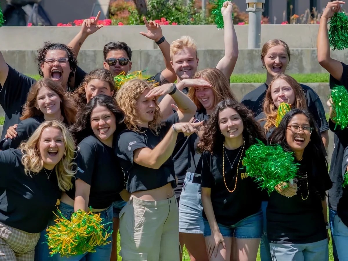 A group of people posing for a photo
