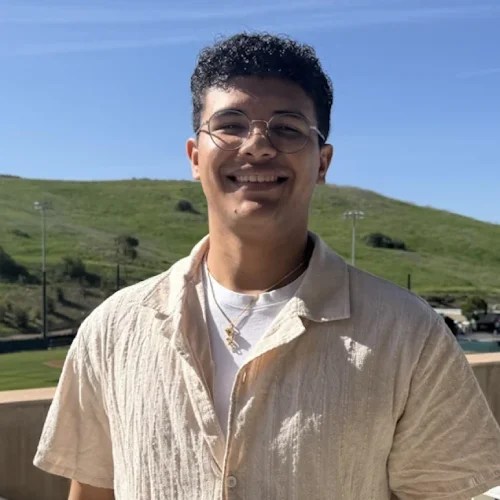 A man smiling at the camera
