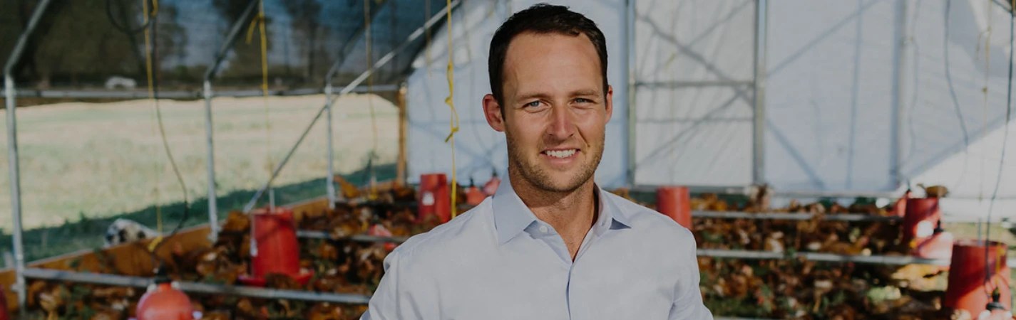 A man in a white shirt