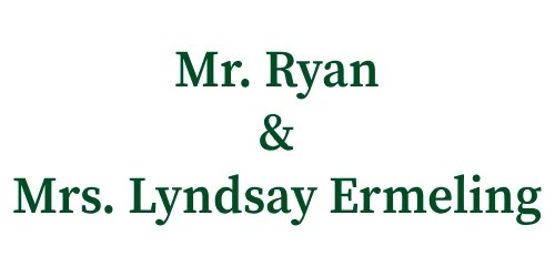 A close-up of a name