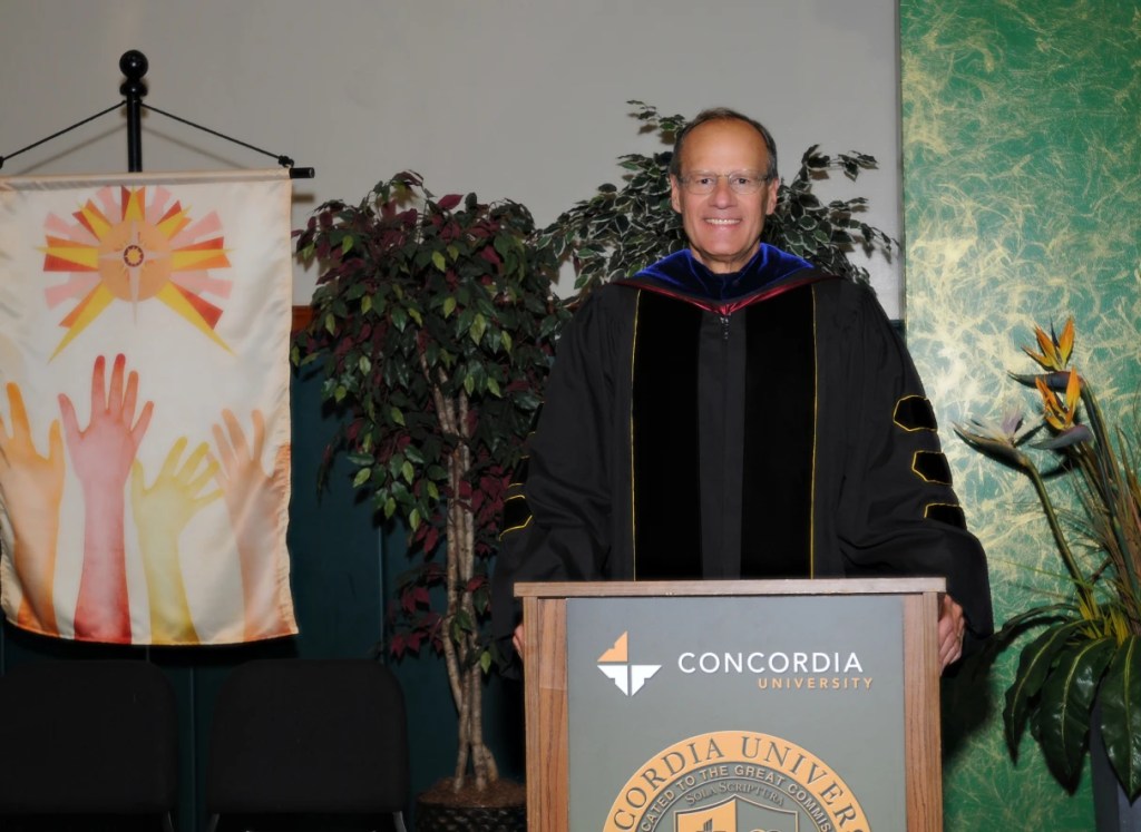 A man standing at a podium