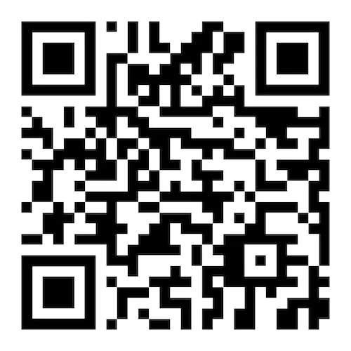 A qr code on a white background