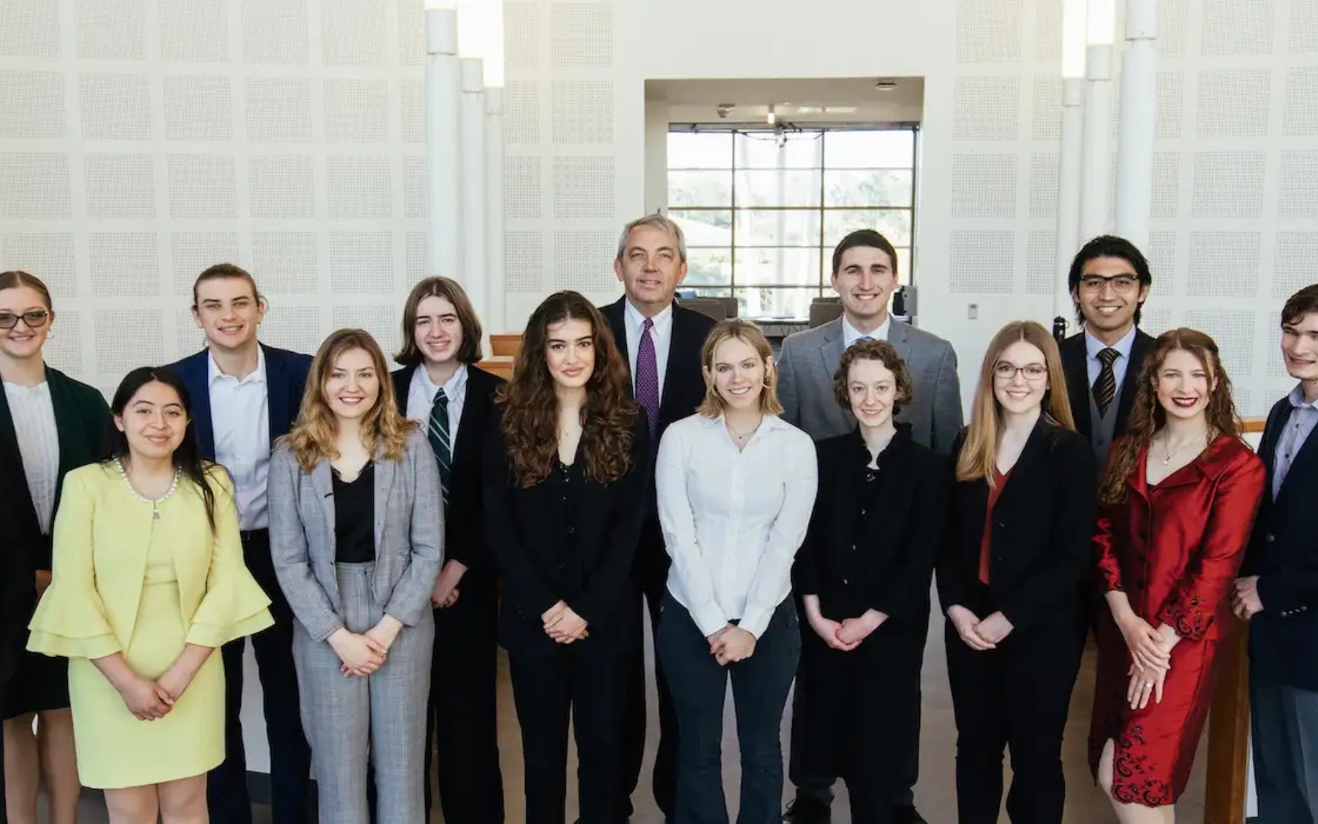 A group of people posing for a photo