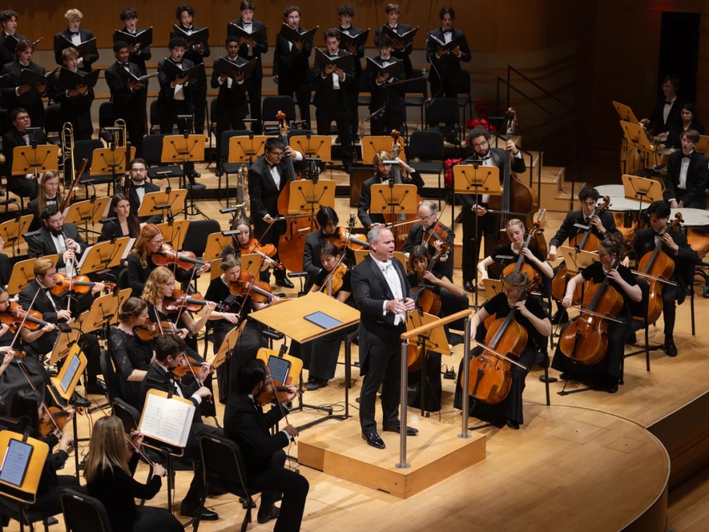 A group of people playing instruments