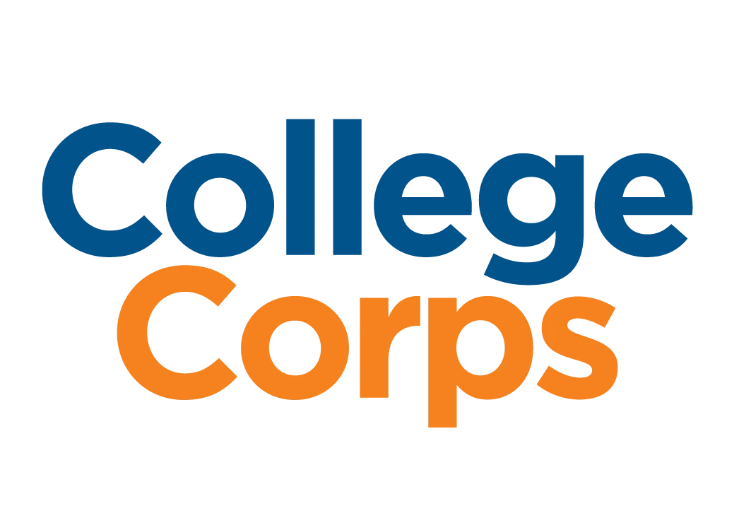 A blue and orange text on a black background