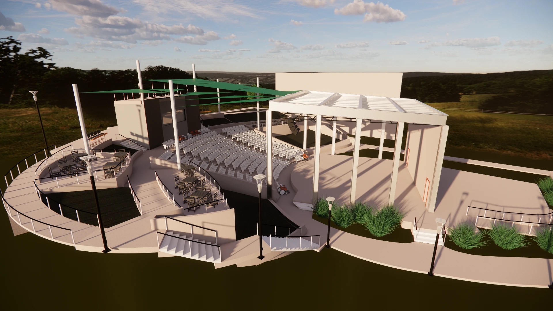 Render of the Nelson Amphitheatre