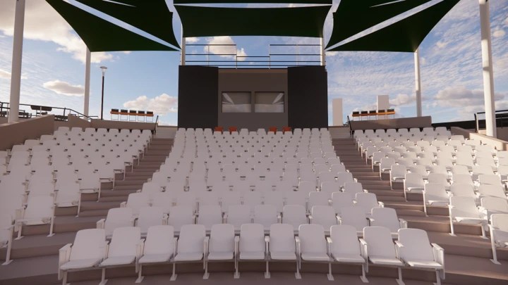 Render of the Nelson Amphitheatre