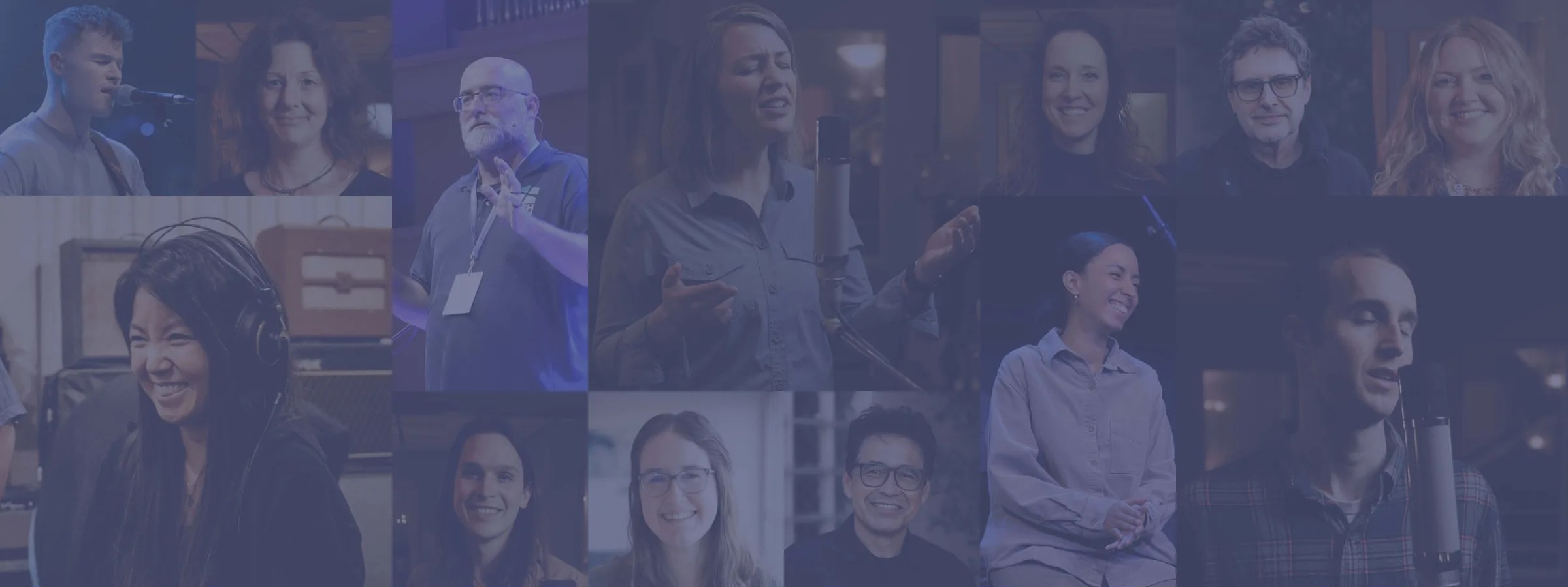 Collage of Center for Worship Leadership speakers and participants