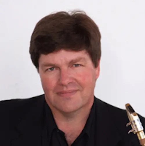 A man in a black shirt